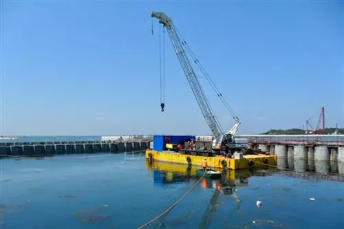 Platea di fondo dell’edificio elettrico a Chioggia (MO.S.E di Venezia)