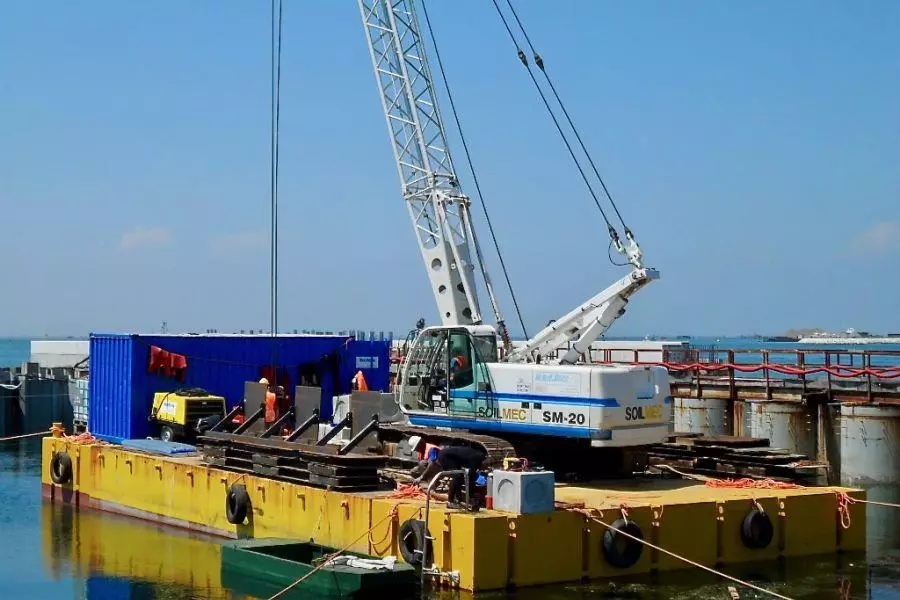 Platea di fondo dell’edificio elettrico a Chioggia (MO.S.E di Venezia)